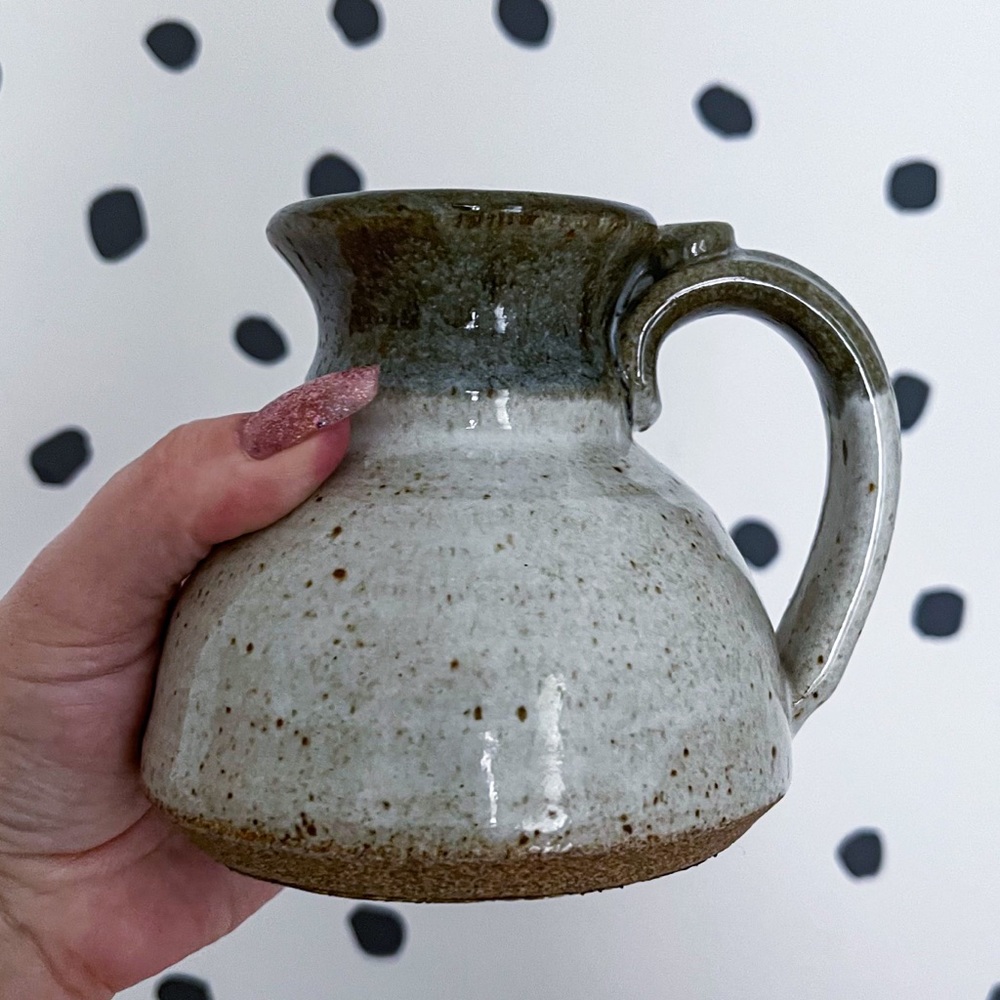 No Spill NonSlip Travel Wide Bottom Ceramic Coffee Mug VTG